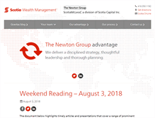 Tablet Screenshot of newtongroupwealth.com